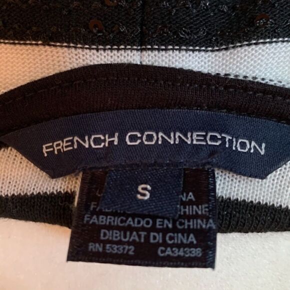 French CONNECTION Striped Sequin Knit Tank S - Picture 6 of 6